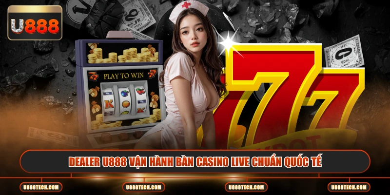 Dealer U888 vận hành bàn casino live chuẩn quốc tế