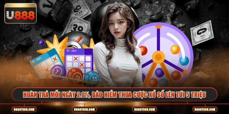 Hoàn trả mỗi ngày 2.0%, bảo hiểm thua cược xổ số lên tới 5 triệu