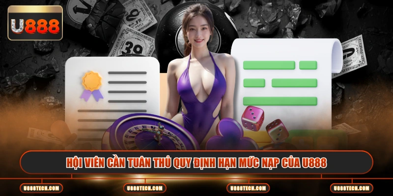 Hội viên cần tuân thủ quy định hạn mức nạp của U888