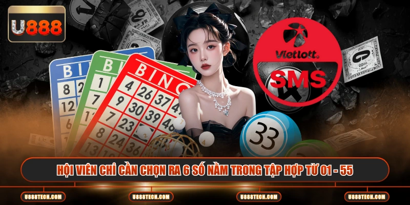 Hội viên chỉ cần chọn ra 6 số nằm trong tập hợp từ 01 - 55