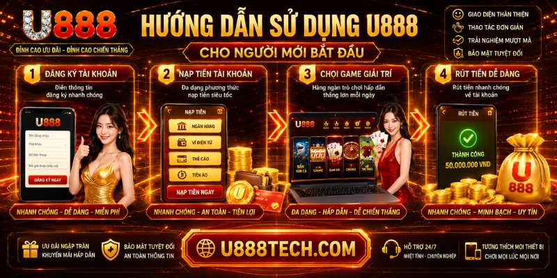 U888 cung cấp giao diện thân thiện giúp người mới dễ dàng đăng ký và tham gia giải trí trực tuyến.