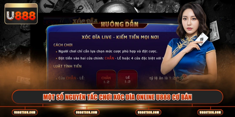 Một số nguyên tắc chơi xóc đĩa online U888 cơ bản